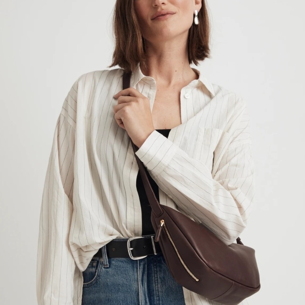 NWT Madewell Sling Bag In Chocolate Raisin